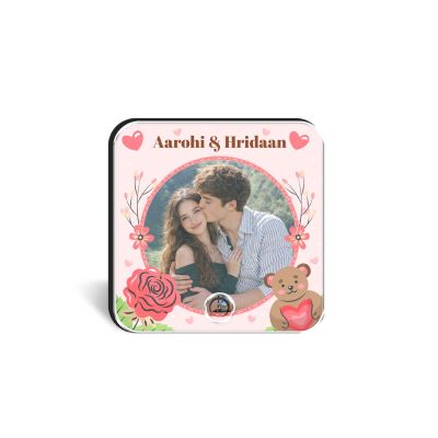 Personalized Musical Fridge Magnet with Custom Photo & Favorite Song Rechargeable Music Player Refrigerator Magnet Gift for Couples, Anniversary, Wedding, Valentine's Day, Birthday